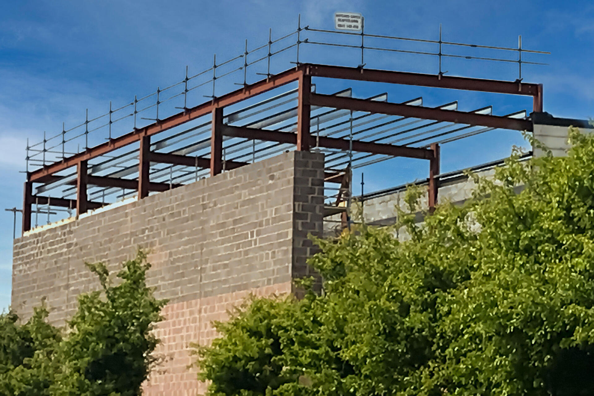 Hayshed Green Industrial Building Scaffolding